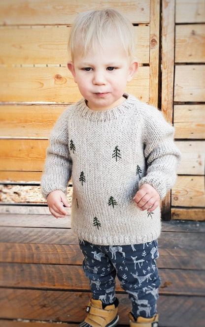 Little Forest Jumper Knitting Pattern