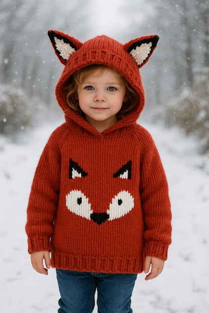 Hooded Fox Knitting Pattern