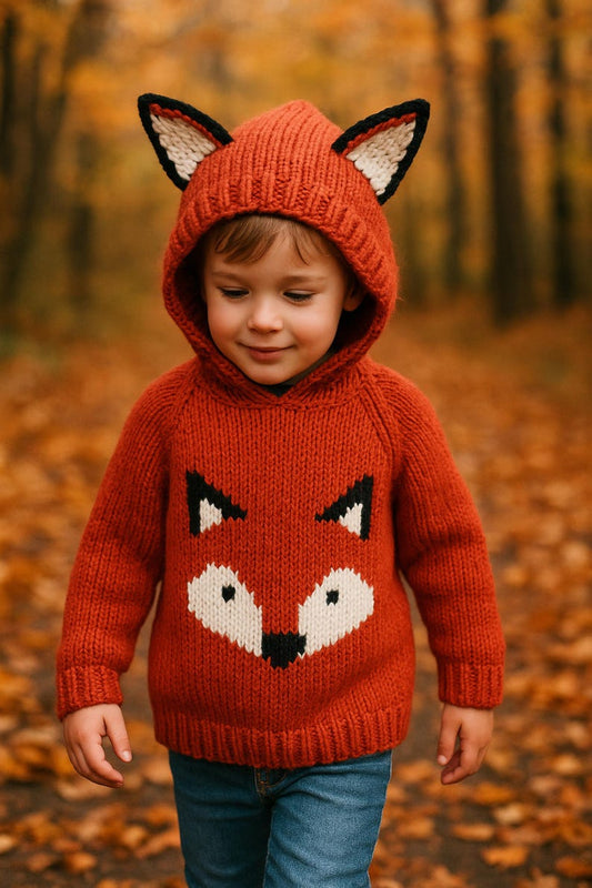 Hooded Fox Knitting Pattern
