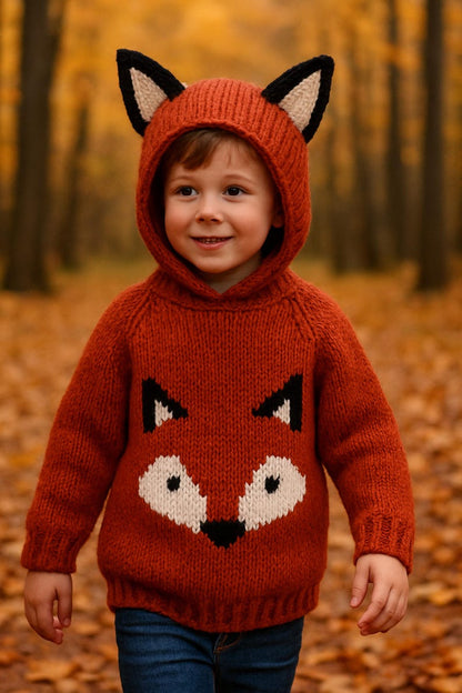 Hooded Fox Knitting Pattern