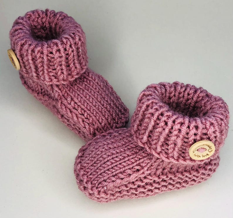 Newborn Knitting Pattern Baby Booties