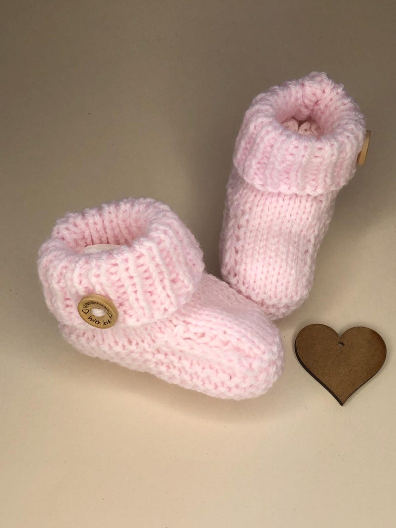 Newborn Knitting Pattern Baby Booties