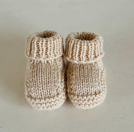Newborn Knitting Pattern Baby Booties