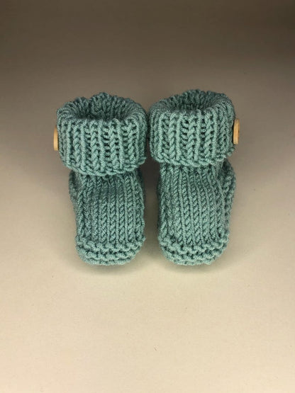 Newborn Knitting Pattern Baby Booties