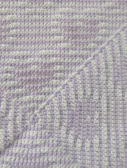 Crochet pattern Hearts Go Round blanket
