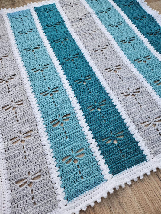 Dragonfly Mile A Minute Blanket Crochet Pattern