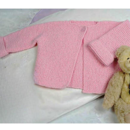 Very Easy Baby Garter Stitch Cardigan Knitting Pattern