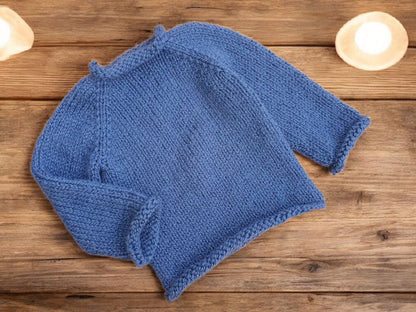 Cosy Baby Child Roll Neck Jumper Knitting