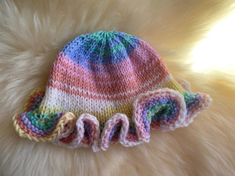 newborn baby sun hat knitting pattern