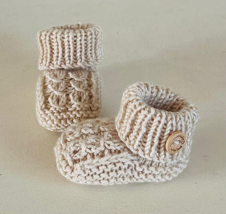 Newborn Knitting Pattern Baby Booties