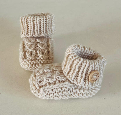 Newborn Knitting Pattern Baby Booties