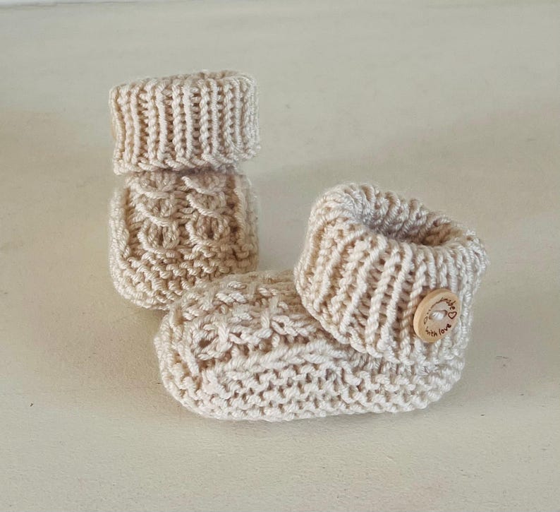 Newborn Knitting Pattern Baby Booties