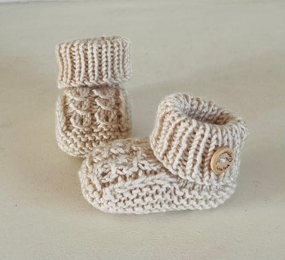 Newborn Knitting Pattern Baby Booties