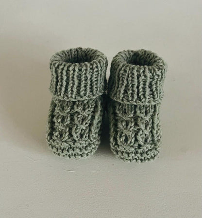 Newborn Knitting Pattern Baby Booties