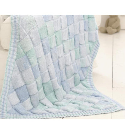 Leaf Square Baby Blanket Knitting Pattern