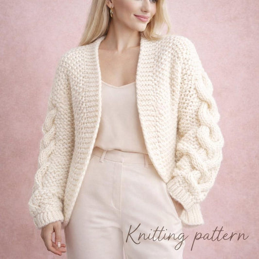 Chunky Cable Knit Cardigan Pattern