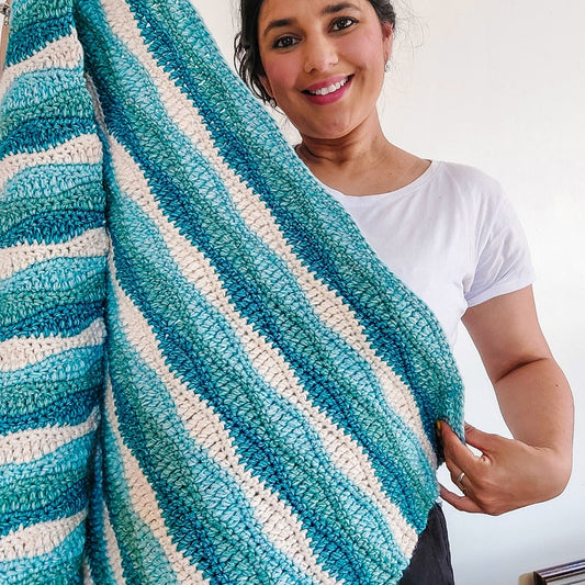Crochet Waves Blanket Pattern