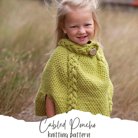 Child's poncho knitting pattern