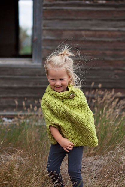 Child's poncho knitting pattern