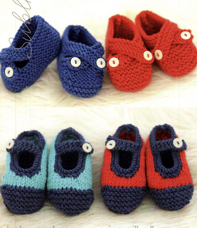 Baby Bootees Shoes Knitting Patterns