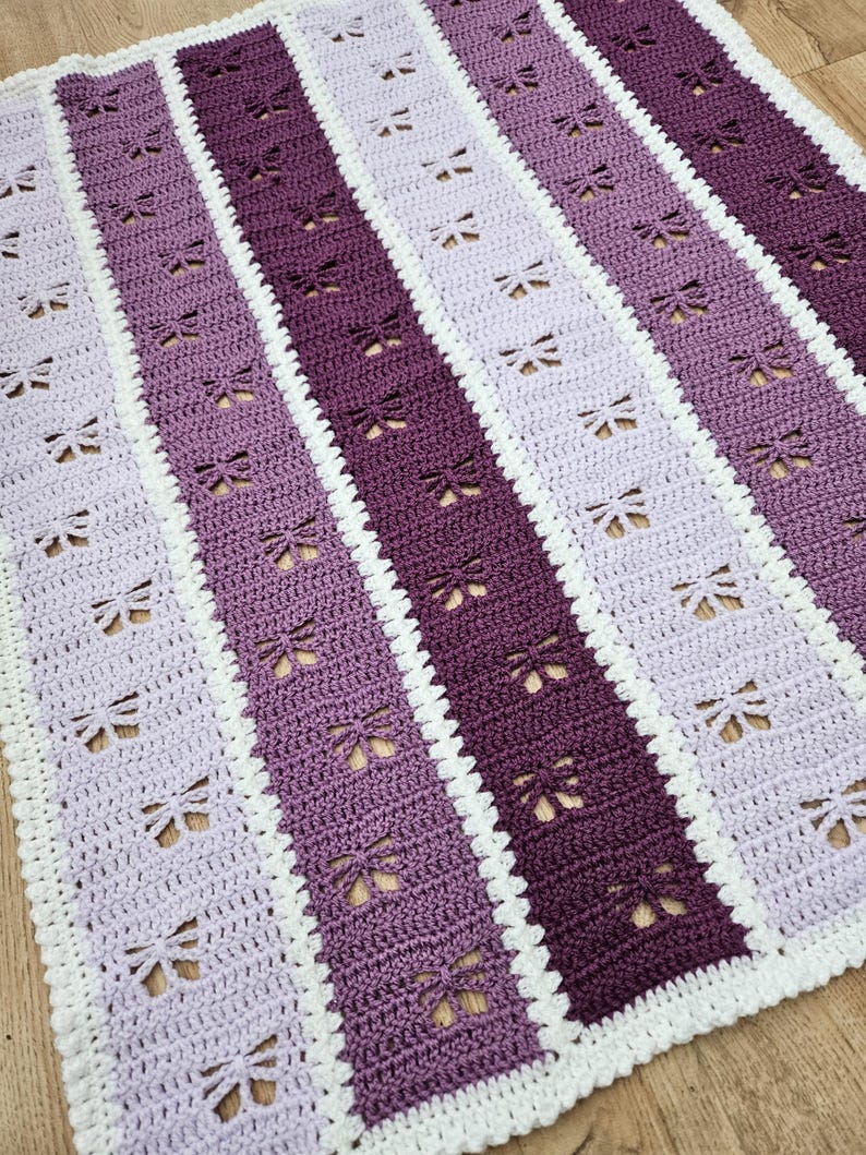 Butterfly Mile A Minute Blanket Crochet Pattern