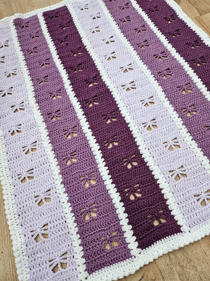 Butterfly Mile A Minute Blanket Crochet Pattern