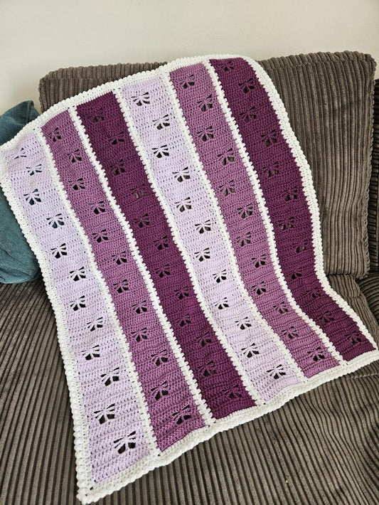 Butterfly Mile A Minute Blanket Crochet Pattern