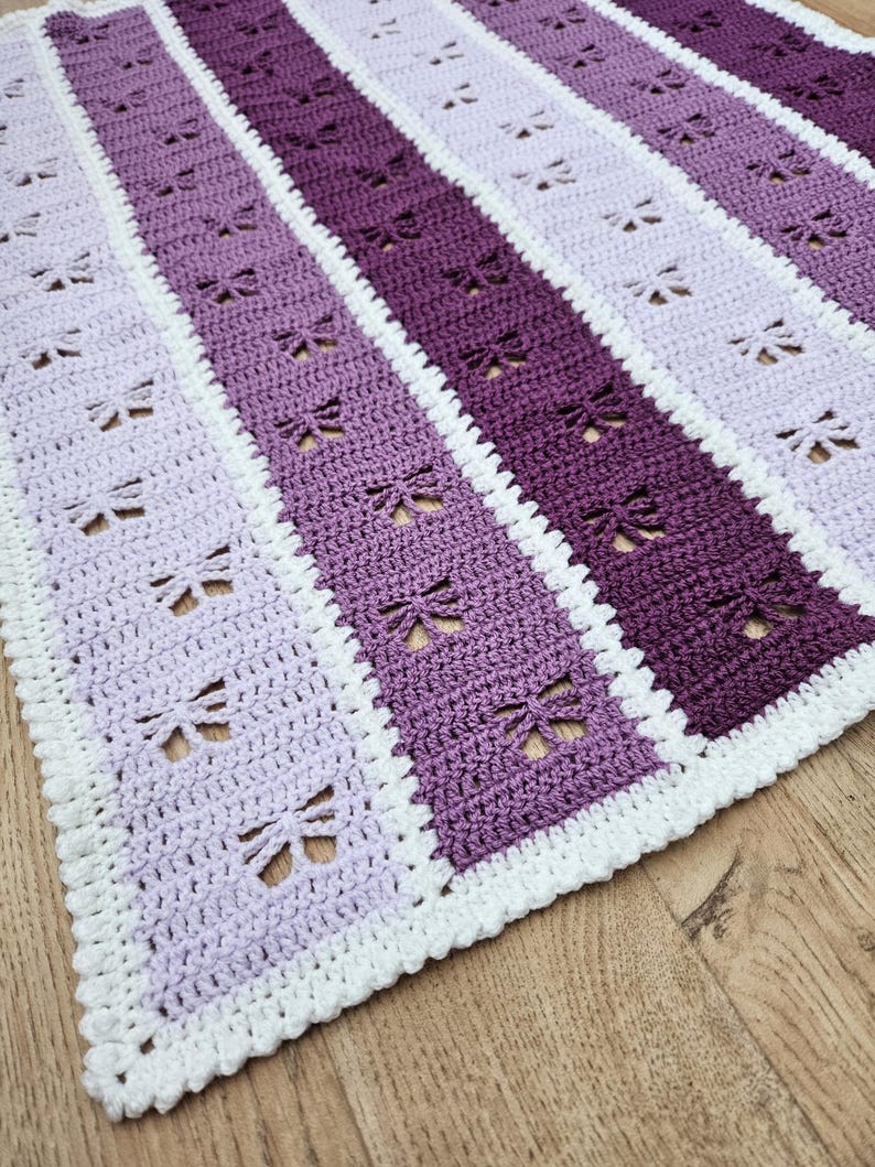 Butterfly Mile A Minute Blanket Crochet Pattern