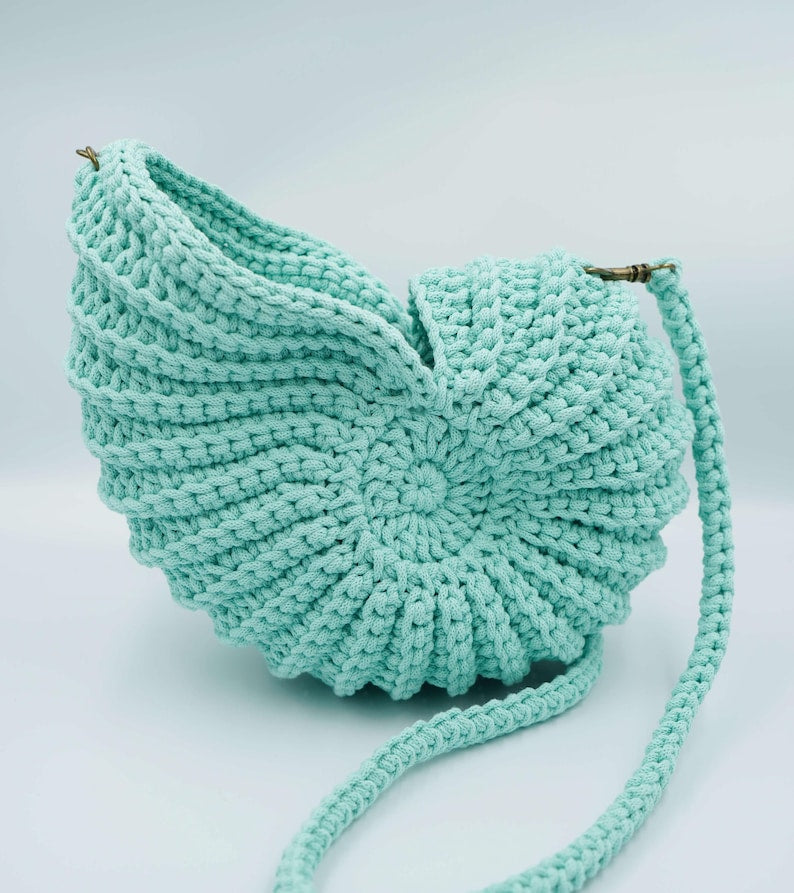 Crochet Ammonite Shell Bag PDF Pattern