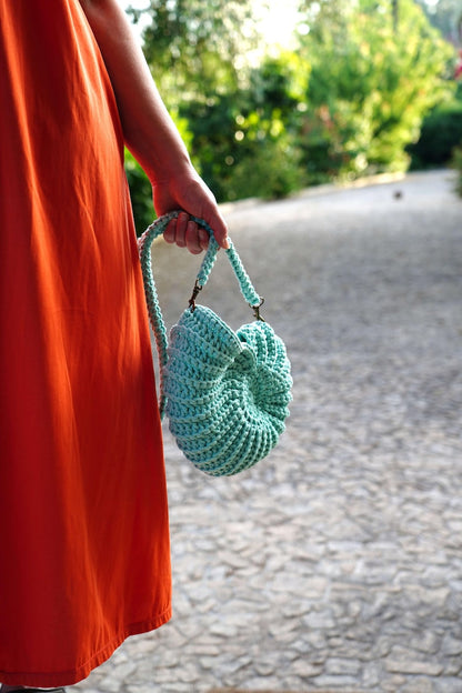 Crochet Ammonite Shell Bag PDF Pattern