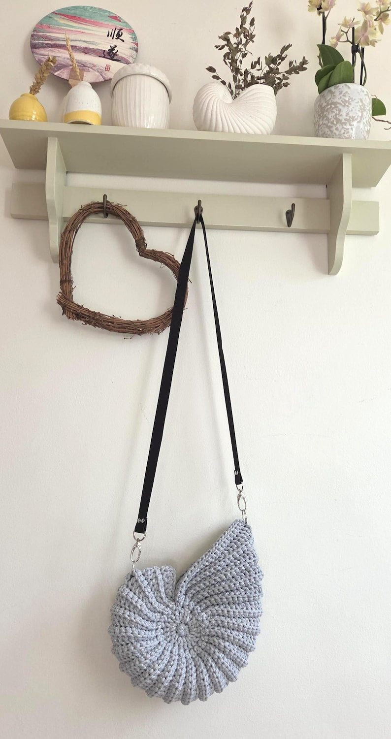 Crochet Ammonite Shell Bag PDF Pattern