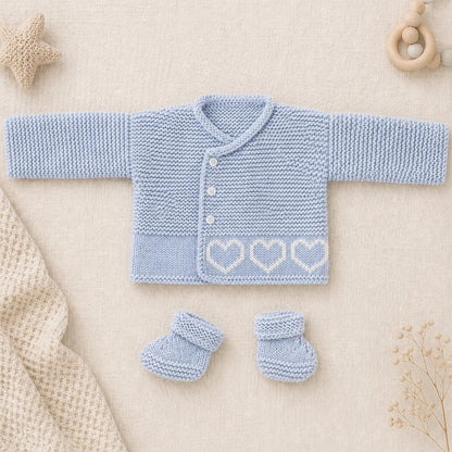 Baby Heart Jumper Knitting Patterns