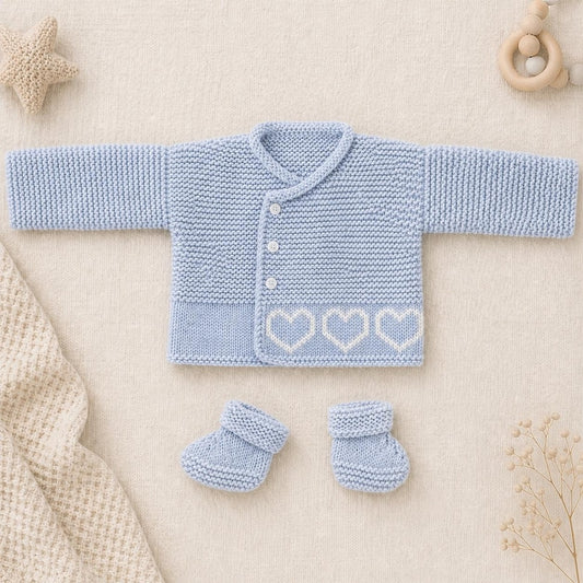 Baby Heart Jumper Knitting Patterns