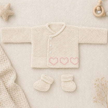 Baby Heart Jumper Knitting Patterns