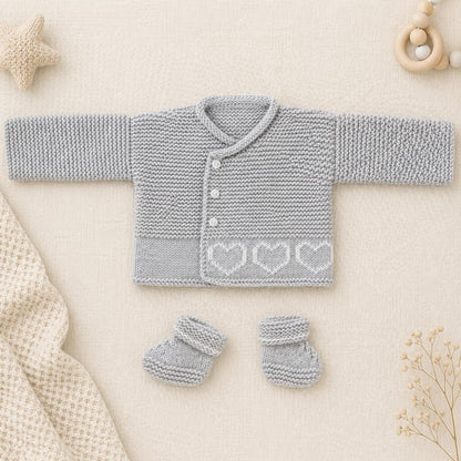 Baby Heart Jumper Knitting Patterns