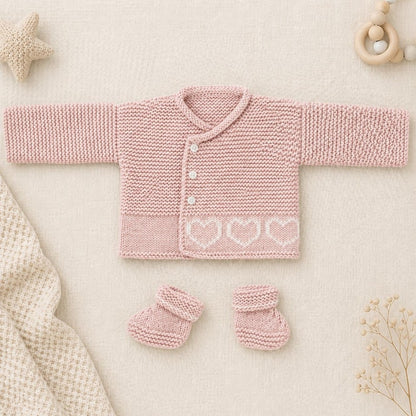 Baby Heart Jumper Knitting Patterns