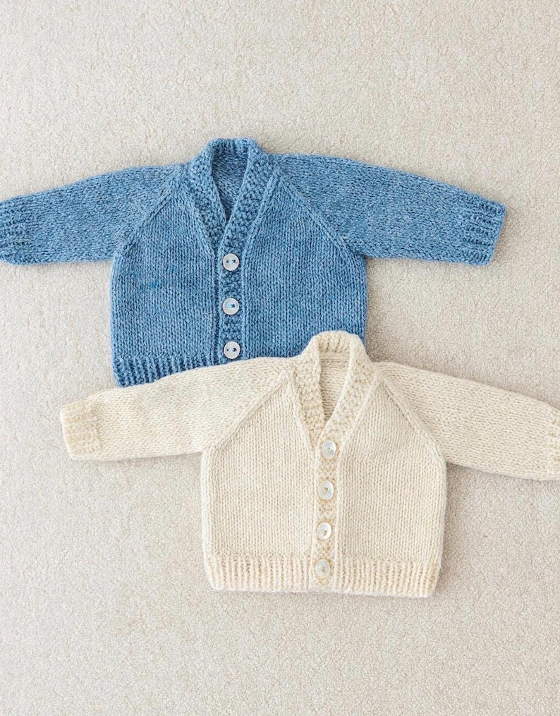 Newborn Baby Cardigan Knitting Pattern