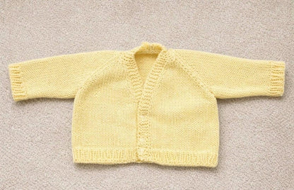 Newborn Baby Cardigan Knitting Pattern