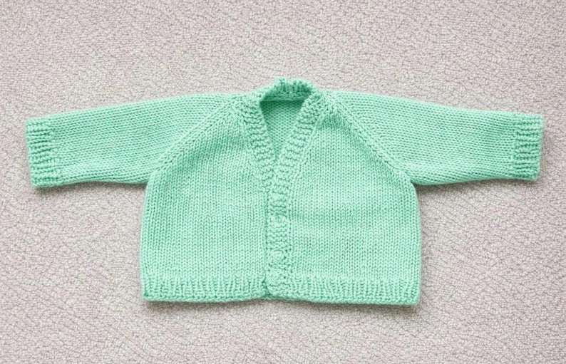 Newborn Baby Cardigan Knitting Pattern