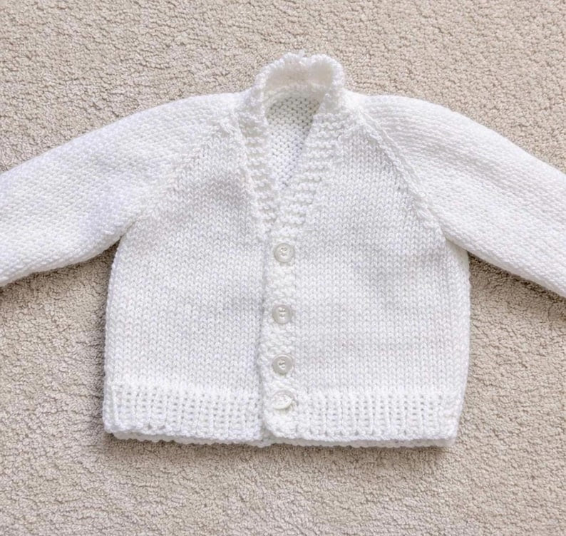 Newborn Baby Cardigan Knitting Pattern
