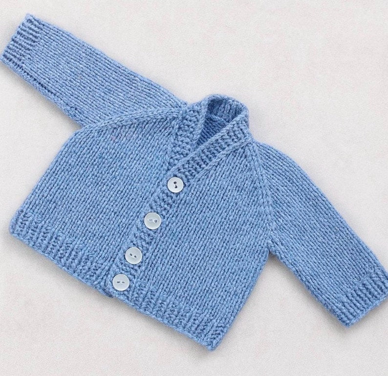 Newborn Baby Cardigan Knitting Pattern