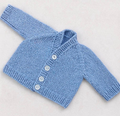 Newborn Baby Cardigan Knitting Pattern