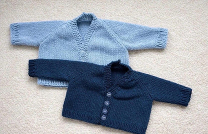 Newborn Baby Cardigan Knitting Pattern