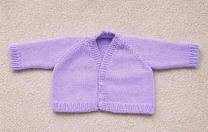 Newborn Baby Cardigan Knitting Pattern