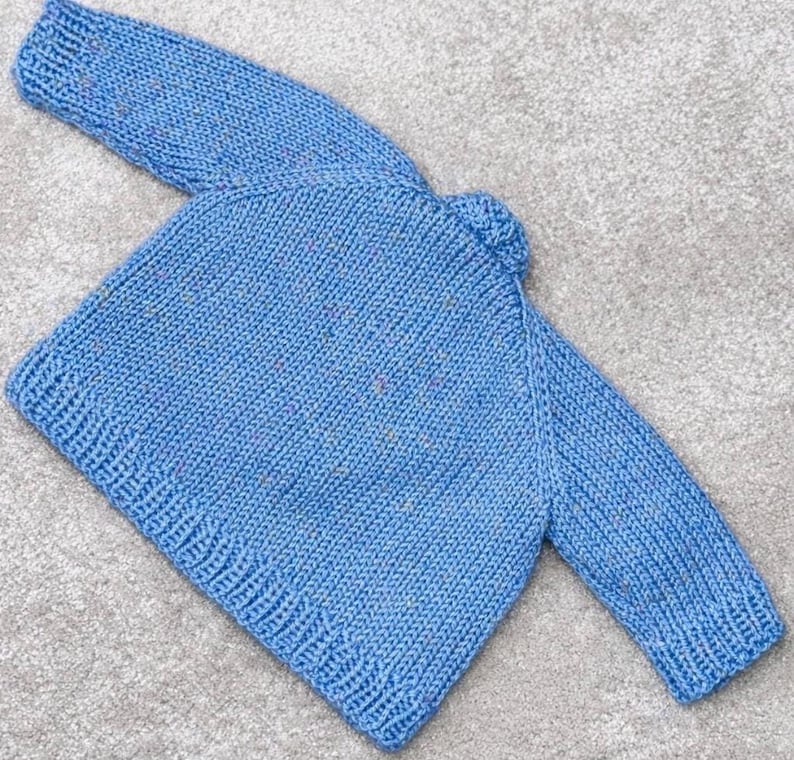 Newborn Baby Cardigan Knitting Pattern