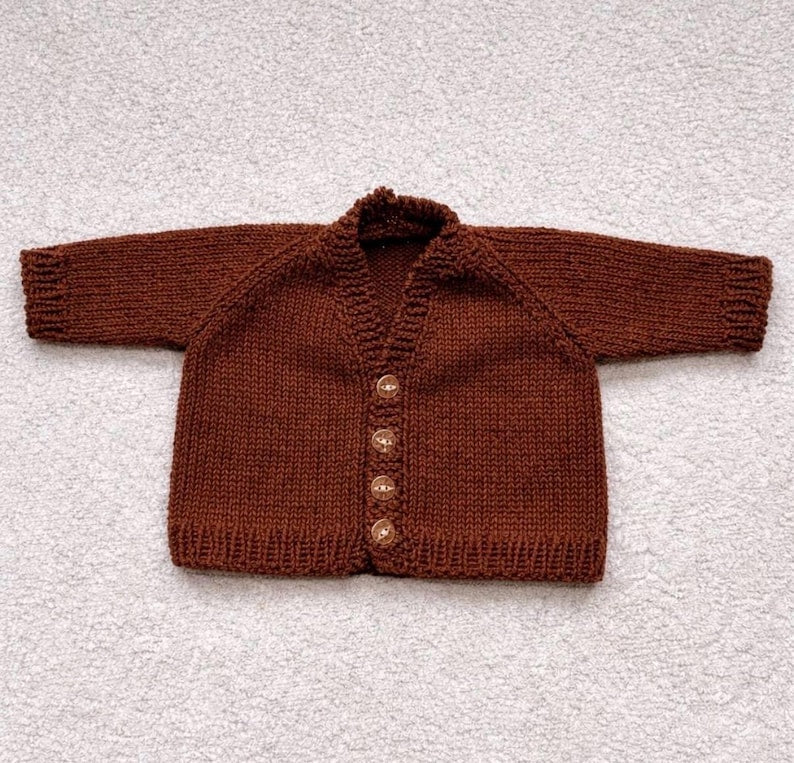Newborn Baby Cardigan Knitting Pattern
