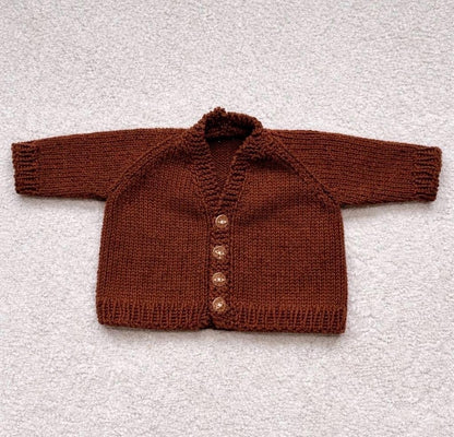 Newborn Baby Cardigan Knitting Pattern