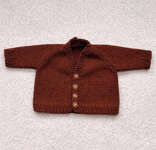 Newborn Baby Cardigan Knitting Pattern