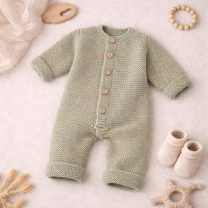 Easy Baby Romper Suit Knitting Pattern