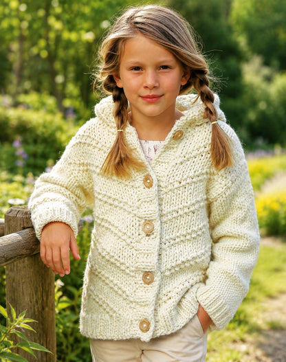 Quick Knit Unisex Hooded Jacket Knitting Pattern